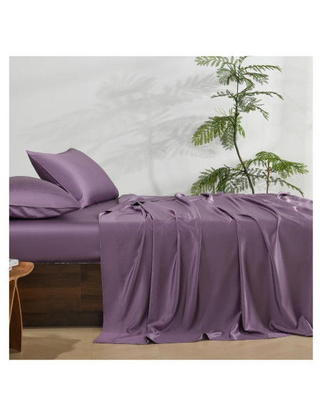 Juego de Sábanas King NatureField 4 Piezas Rayón Bambú