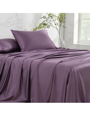 Juego de Sábanas King NatureField 4 Piezas Rayón Bambú