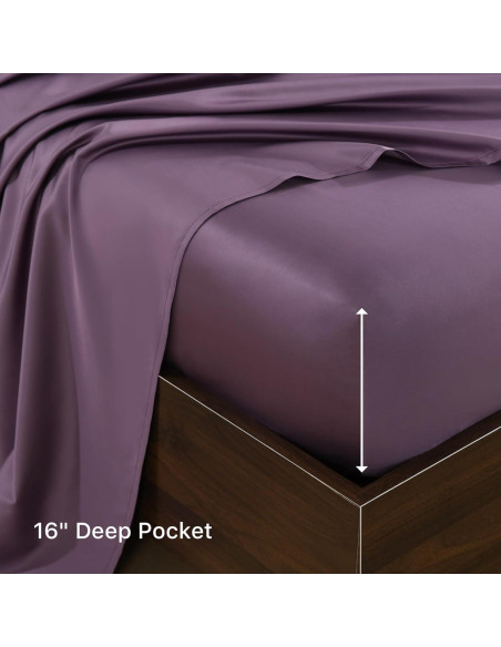 Juego de Sábanas King NatureField 4 Piezas Rayón Bambú