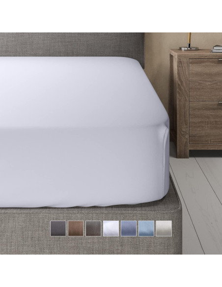 Sábana Ajustable Queen Royal Bedding Viscosa de Bambú Lila