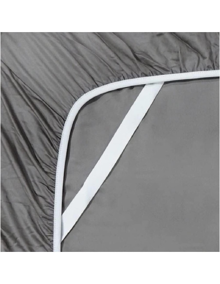 Sábana Ajustable Queen Royal Bedding Viscosa de Bambú Lila