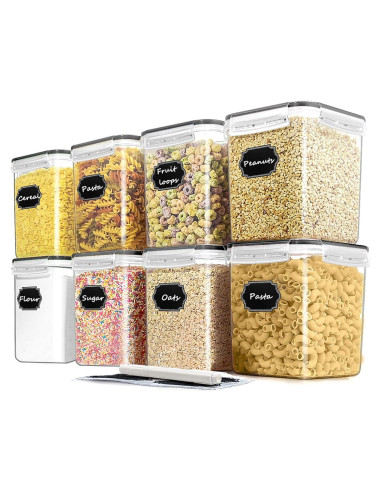 Juego de 8 Contenedores de Almacenamiento Blingco 2.5L Sellados