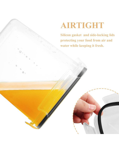 Juego de 8 Contenedores de Almacenamiento Blingco 2.5L Sellados