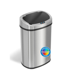 Basurero Automático iTouchless 13 Galones Acero Inoxidable
