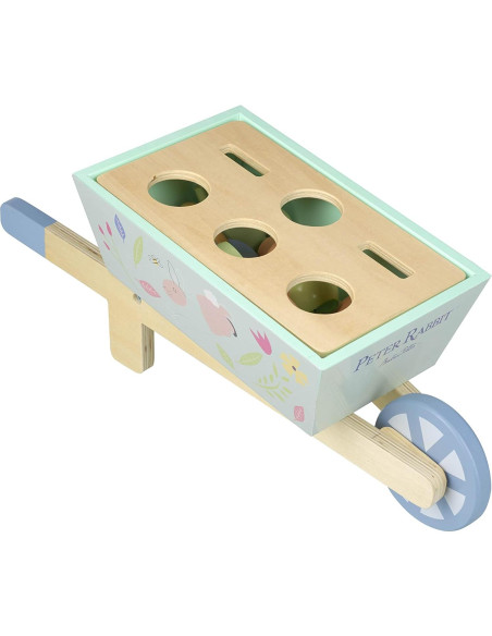 Carretilla de Madera Peter Rabbit con Accesorios de Jardín