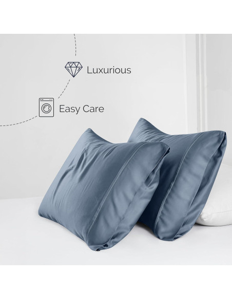 Juego de Sábanas Queen Southshore Rayón Bambú 300 TC Azul Juego de Sábanas Queen Southshore Rayón Bambú 300 TC Azul