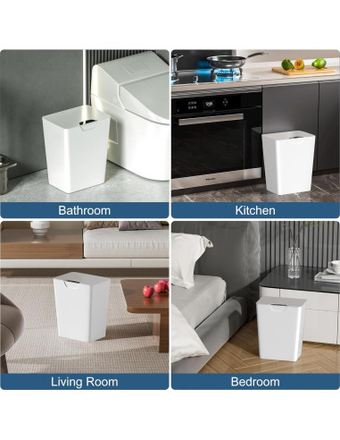 Cubo de Basura Inteligente YEEFIGRO 15.9L con Sensor Automático