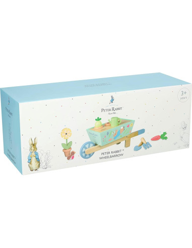 Carretilla de Madera Peter Rabbit con Accesorios de Jardín