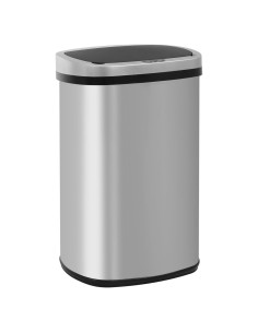 Bote de Basura Mueble de América 49L con Sensor Infrarrojo Plata