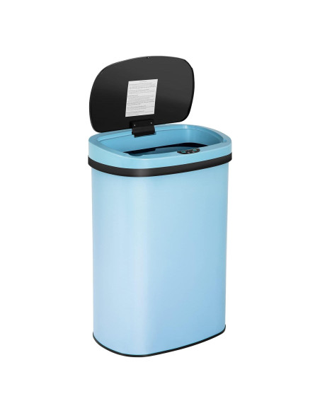 Bote de Basura Metálico Mueble de América 49.2L Azul con Sensor