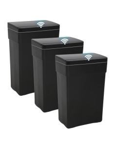 Cubo de Basura Automático 50L BestOffice Negro con Sensor