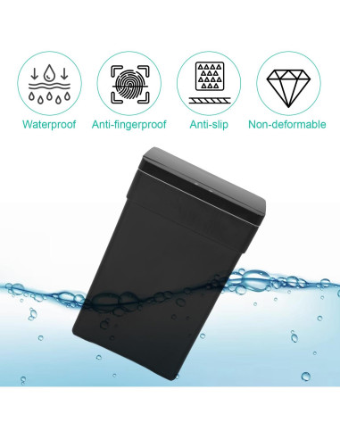 Cubo de Basura Automático 50L BestOffice Negro con Sensor