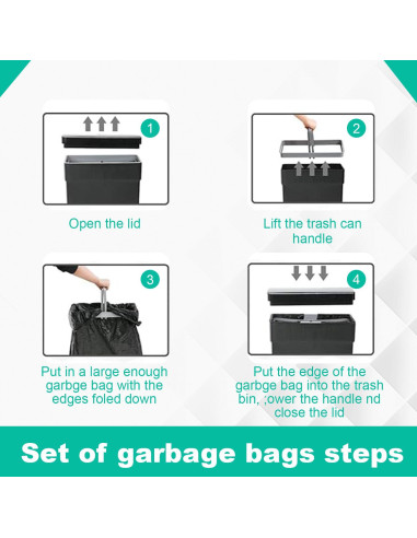 Cubo de Basura Automático 50L BestOffice Negro con Sensor