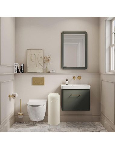 Bote de Basura Automático GarveeHome 49.2L Blanco Crema