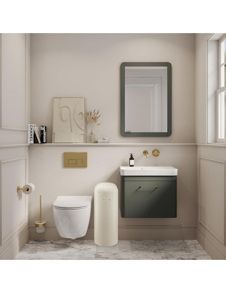 Bote de Basura Automático GarveeHome 49.2L Blanco Crema