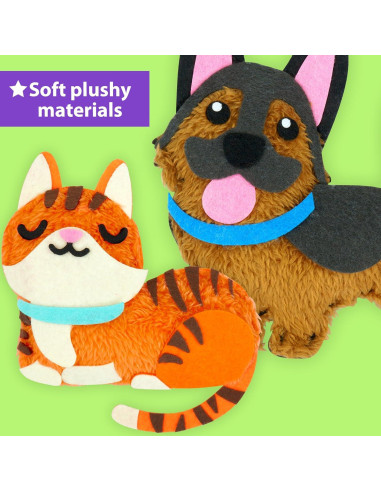 Kit de Costura KRAFUN para Niños - 8 Proyectos de Peluche