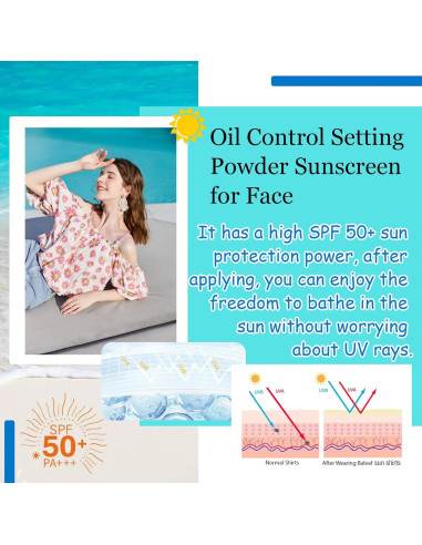 Polvo Fijador Solar Mineral SPF 50+ WENJLYJ Translúcido