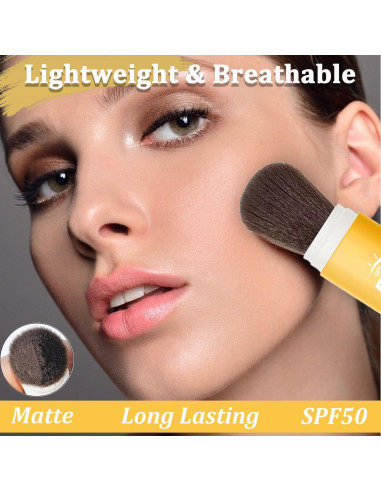 Polvo Mineral Fijador Solar SPF 50 Anweina - Acabado Mate