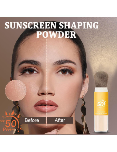Polvo Mineral Fijador Solar SPF 50 Anweina - Acabado Mate