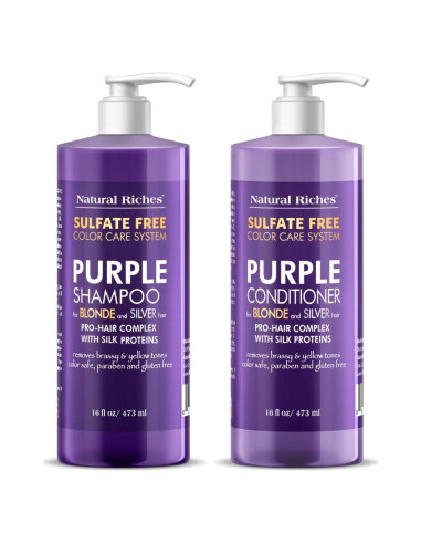 Juego de Champú y Acondicionador Morado Natural Riches 2x473ml