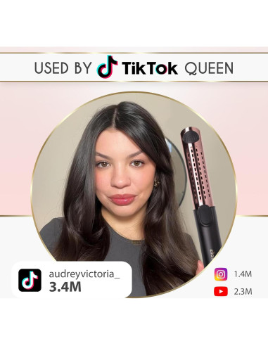 Plancha y Rizador de Pelo ELLA BELLA 2 en 1 Titanio 28cm