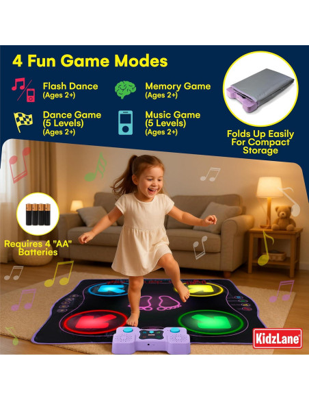 Alfombra de Baile Kidzlane Inalámbrica para Niños 6+