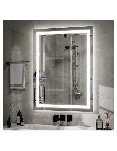 Espejo de Baño LED VooBang 97x66 cm con 3 Modos de Luz