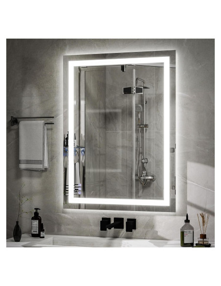 Espejo de Baño LED VooBang 97x66 cm con 3 Modos de Luz