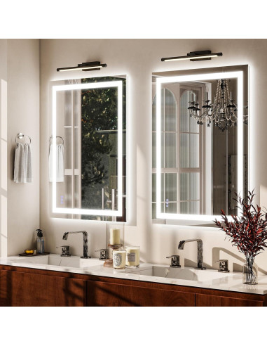 Espejo de Baño LED VooBang 97x66 cm con 3 Modos de Luz