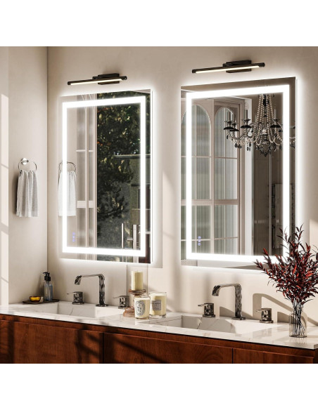 Espejo de Baño LED VooBang 97x66 cm con 3 Modos de Luz