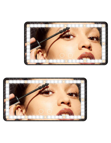 Espejo de Vanidad Hirger para Coche con Luz LED Táctil