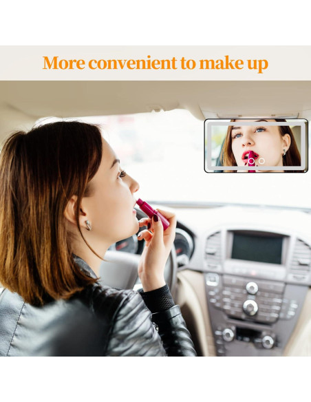 Espejo de Vanidad Hirger para Coche con Luz LED Táctil