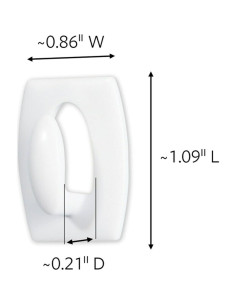 Ganchos Adhesivos Mini Command Blancos - 18 Ganchos y 24 Tiras 2
