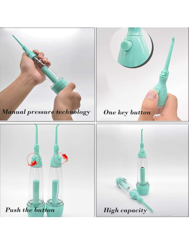 Irrigador Oral Inalámbrico Liansen Verde 70ml Sin Electricidad