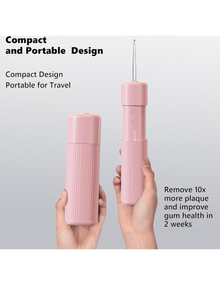 Irrigador Oral Portátil HUACO CARE H400 Rosa 3 Modos IPX7