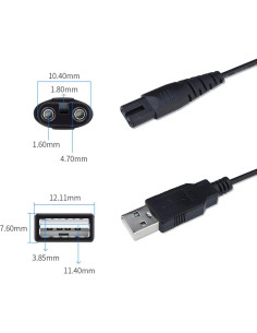 Cable de Carga USB para Irrigador Bucal Taobai CDX0004 2