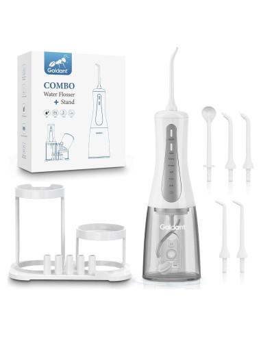 Irrigador Dental Inalámbrico Goldant AOW03 350ML 5 Modos Blanco