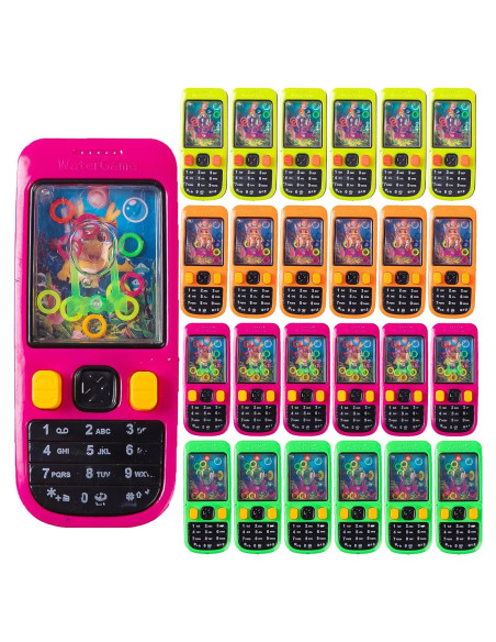 Paquete de 24 Juegos de Anillos de Agua Portátiles para Niños