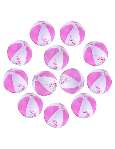 Pelotas Inflables de Flamenco Big Mo's Toys 30 cm - Paquete de 12