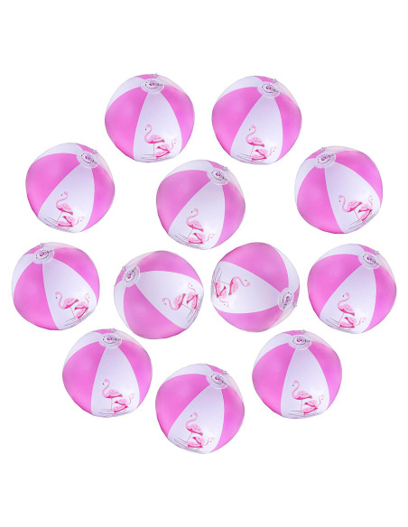 Pelotas Inflables de Flamenco Big Mo's Toys 30 cm - Paquete de 12
