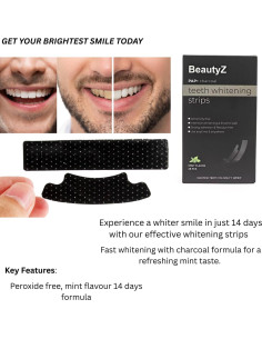 Tiras Blanqueadoras de Dientes BeautyZ - 28 Tiras Menta - Sin Peróxido 2