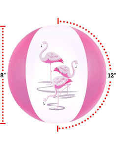 Pelotas Inflables de Flamenco Big Mo's Toys 30 cm - Paquete de 12 2