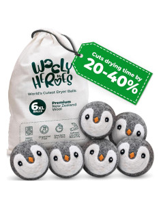 Bolas de Secadora de Lana Reutilizables Héroes de Lana 6 Piezas