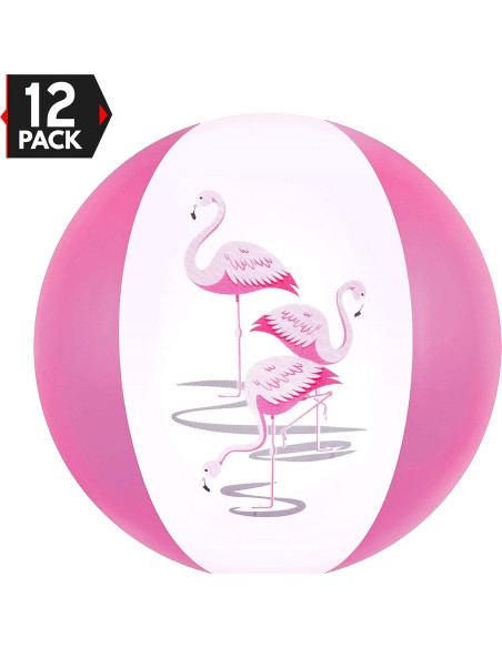 Pelotas Inflables de Flamenco Big Mo's Toys 30 cm - Paquete de 12