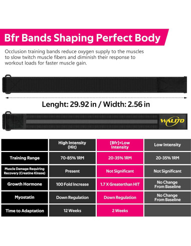 Bandas BFR de Glúteo WALITO - Entrenamiento de Piernas y Caderas