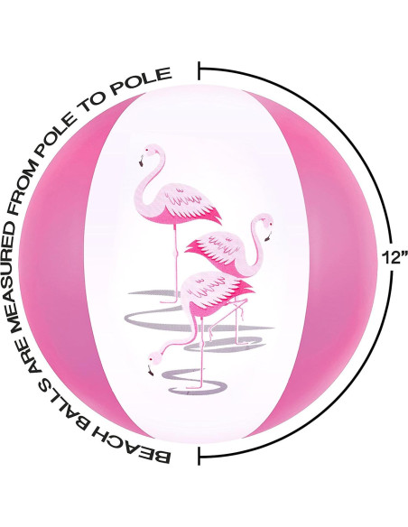 Pelotas Inflables de Flamenco Big Mo's Toys 30 cm - Paquete de 12