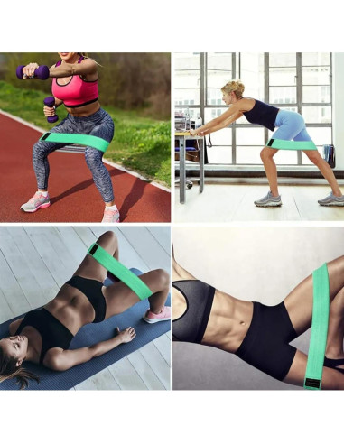 Set de Bandas de Resistencia Genérico - 3 Niveles para Ejercicio