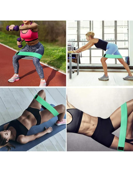 Set de Bandas de Resistencia Genérico - 3 Niveles para Ejercicio