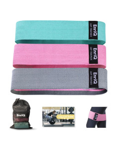 Bandas de Resistencia EnriQ para Glúteos y Piernas - 3 Unidades