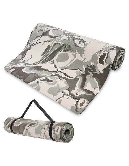 Alfombrilla de Yoga Ecológica Victor Fitness Gris 182.88x66.04cm